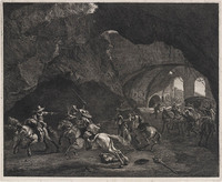 KG 04867
<br/>
Gevecht in een grot
<br/>
<em>Visscher, Cornelis (1629-1658)</em>